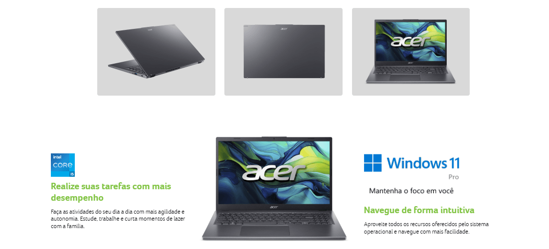 Notebook Acer Aspire 15 A15-51M-54E6